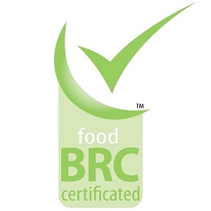 Certified as company compliant with BRC Issue 5 Global Standard for Food Safety by Lloyd’s Register Quality Assurance (LRQA)